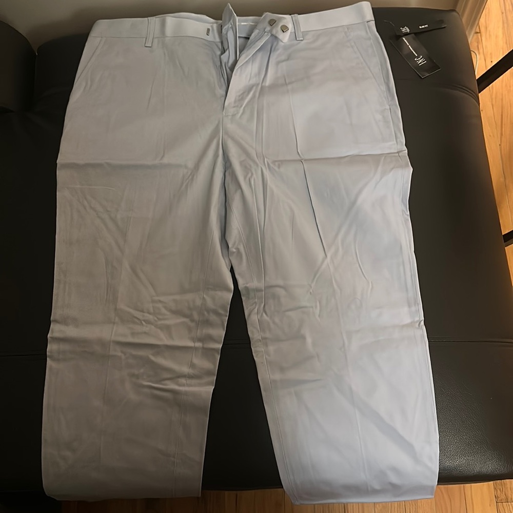 Mens Brand New w Tags INC Light Blue Dress Pants size 32W/30L Slim Fit